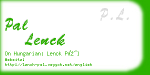 pal lenck business card